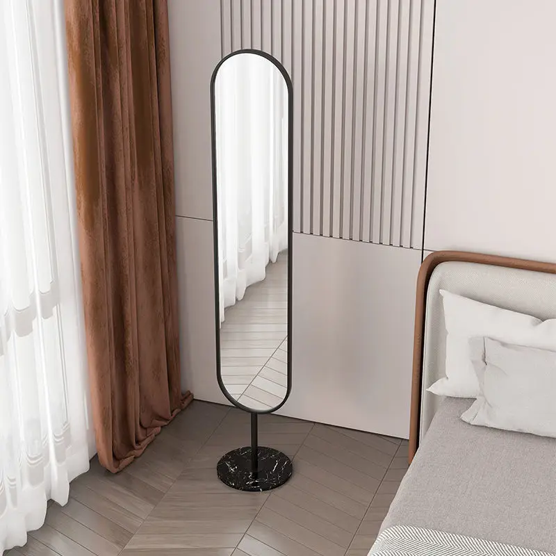 Affordable luxury style floor mirror home bedroom narrow  stereo dressing mirror modern simple with  girl  Mirror