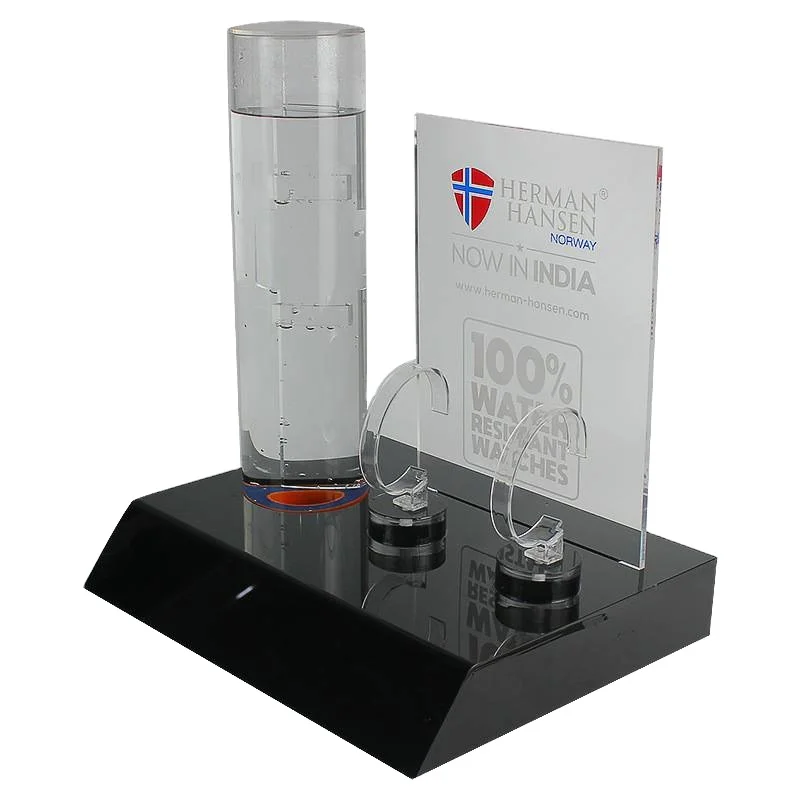 Retail Accessories for Displaying Watch Clear Transparent Acrylic Watch Display Base Stand Holder
