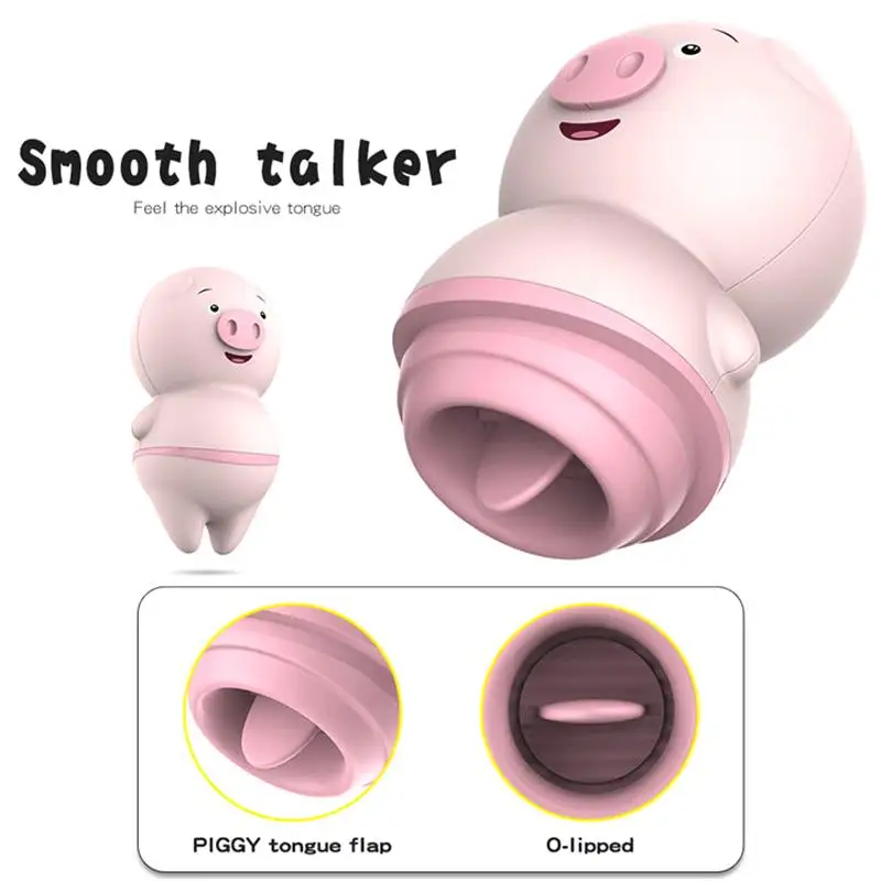MOGlovers Piggy Vibrator Female Pleasure Toys G-Spot Clitoral toys for couples tongue vibrator