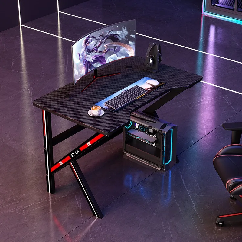 2022 New Black Ergonomic  Gaming Pc Desk Cup Holder Mechanical Home Office Gaming Desk