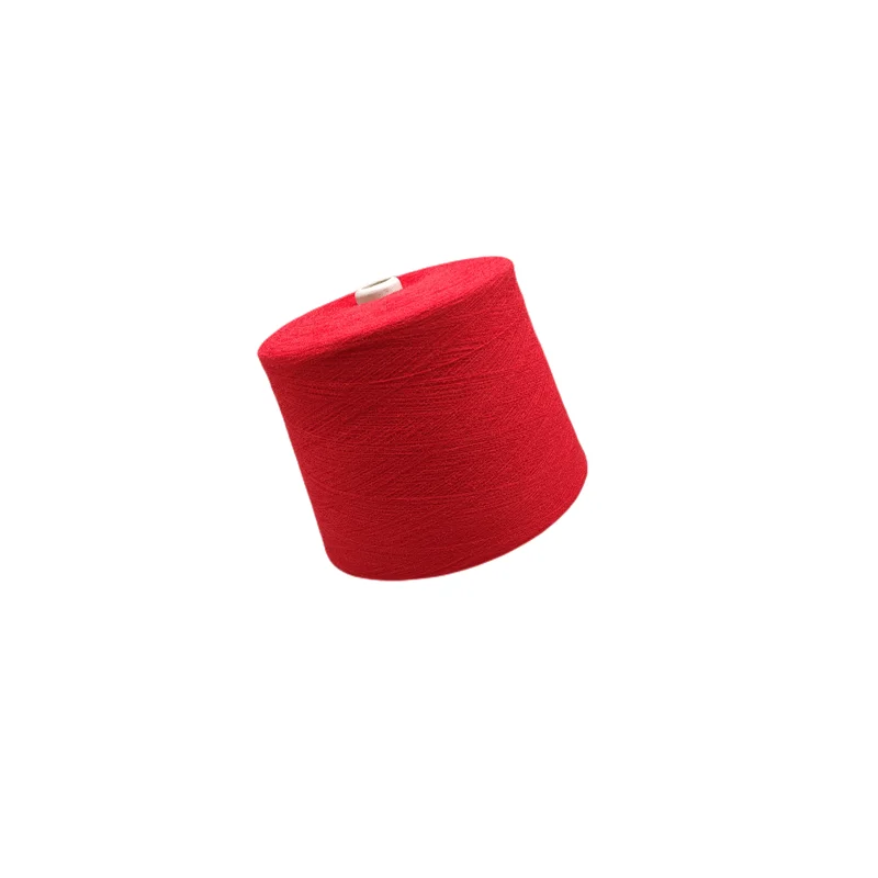 Colorful hosiery yarn 26S polyester yarn like centipede shape for socks knitting