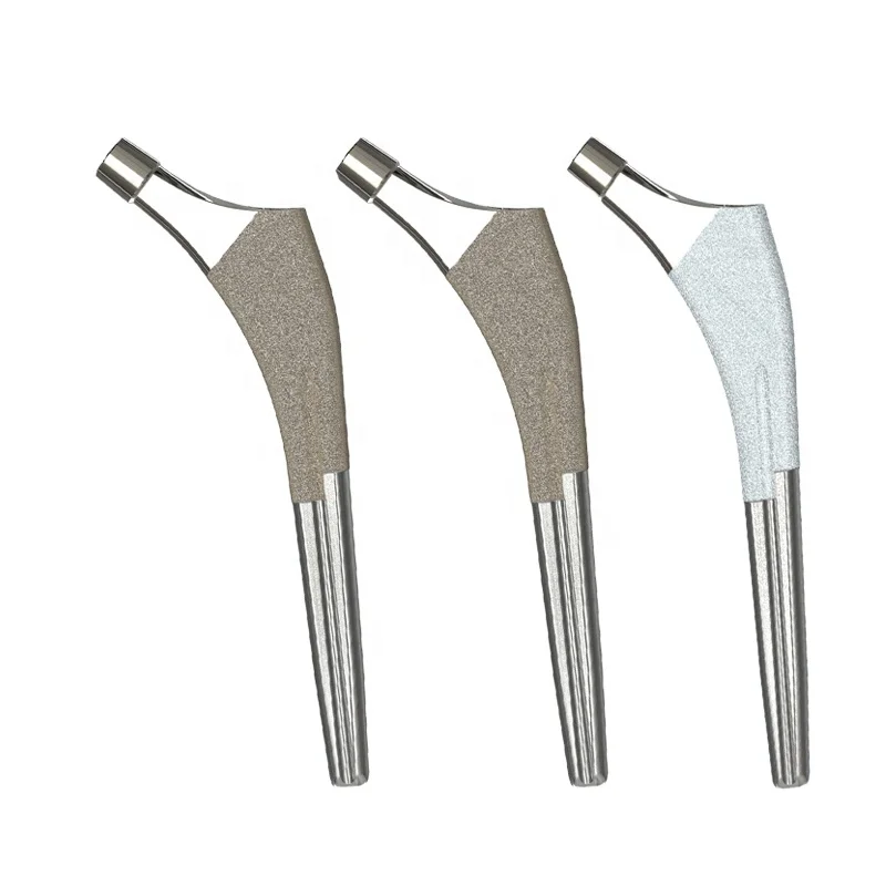 Титановый протез бедер, стебель бедра с двойным покрытием