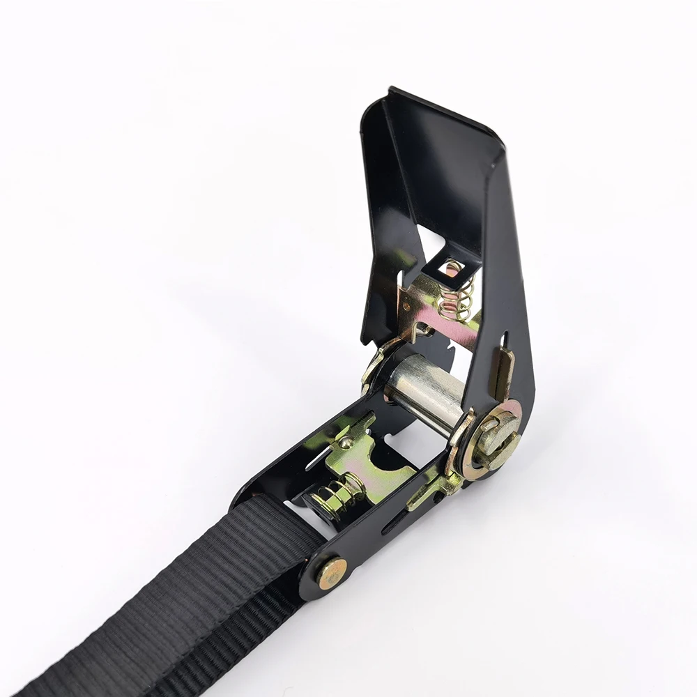 25mm S Hook Customized Color Tie Down Lashing Ratchet Strap For Car Transportation