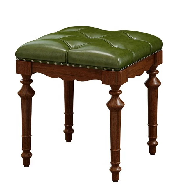 Vintage bench ottomans/seat with cushion for bedroom or living room