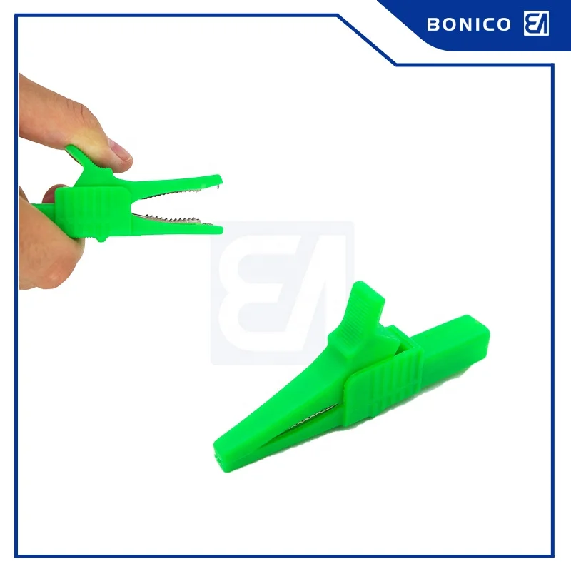 32A 84MM Nickel Plated Brass Nylon Material PVC Insulated Test Dolphin Clip