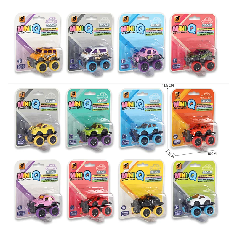 HY Alloy Pull Back Cars Diecast Toy Vehicles Trucks Mini Inertial Off-Road Vehicle toys kids cars