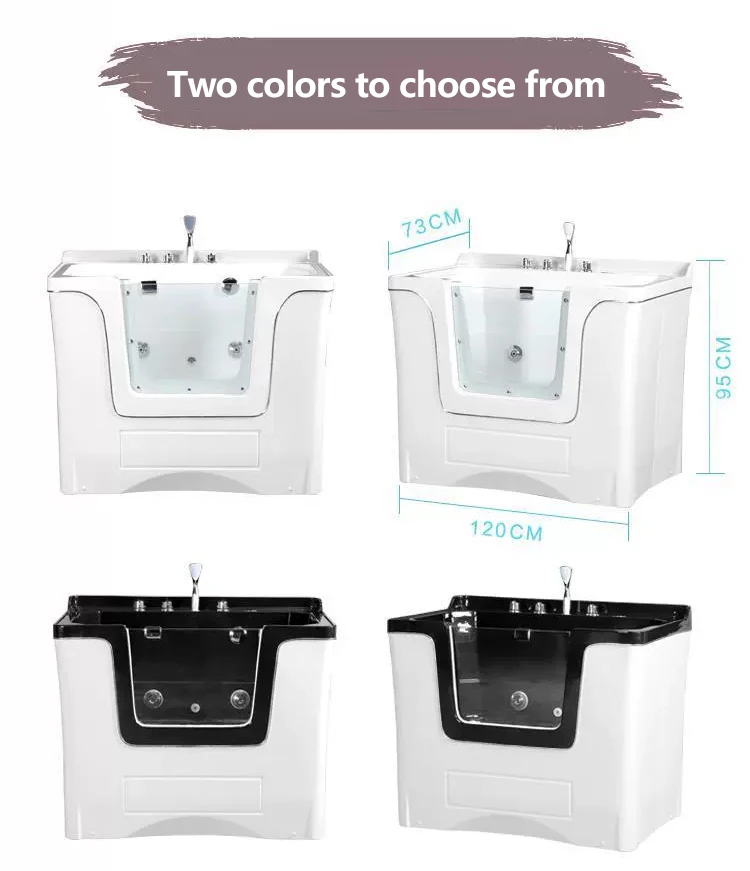 Factory Direct Supply Height Adjustable Shatter Resistance Animal Cleaning Equipment Pet Bathtub