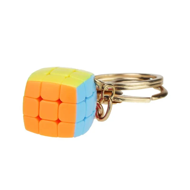 Магический кубик-головоломка Yongjun Mini 3x3x3 с кольцом для ключей 2 см кубики шахты Подарочные игрушки детей