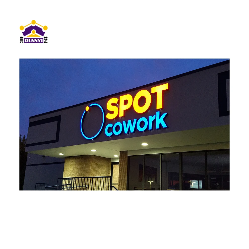 Free design Led Letter Sign Shop Store front Signs And Signage Free Design Outdoor Led Box Light