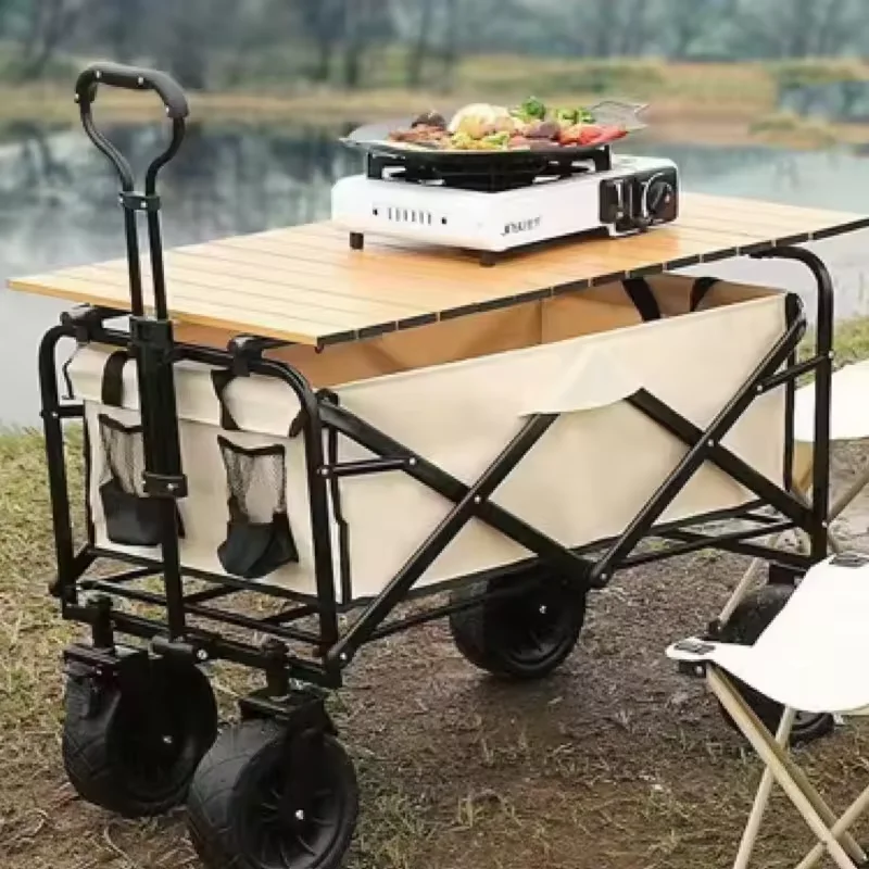 Exquisite craftsmanship Accept custom order Camping Gear Cart garden cart folding trolley