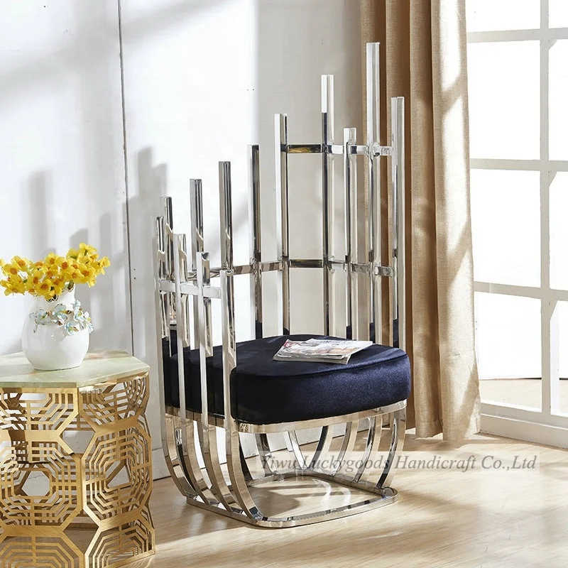 LK20191009-11 Stainless Steel Chair Wedding event furniture gold dining chair