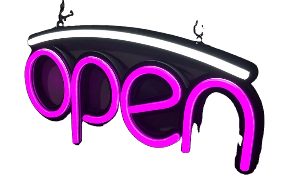  Hello Neon Signs LED Light Sign Custom Company Logo Store Decoration