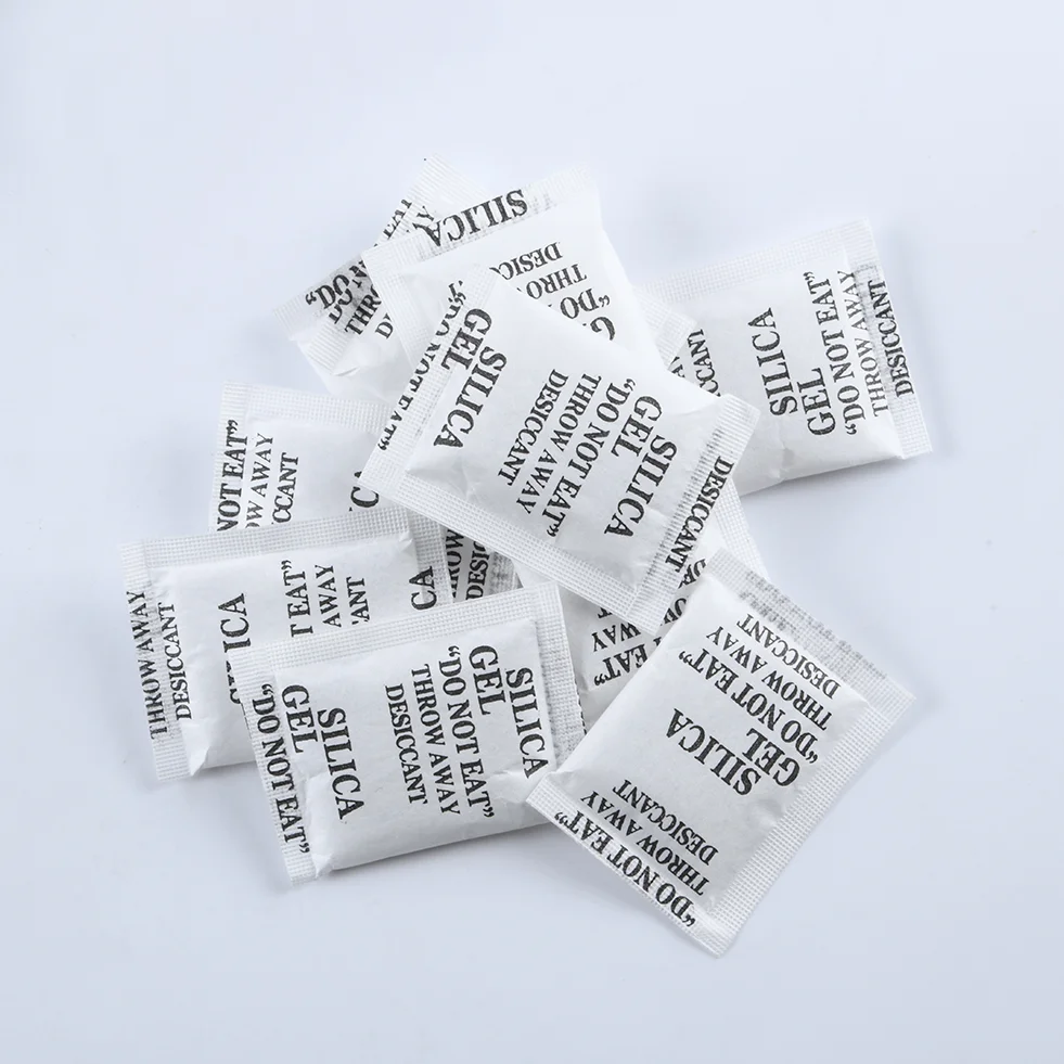 Silica Gel Desiccant 5g Composite Paper 100pcs/Bag Moistureproof Hygroscopic For Shoes/Clothing