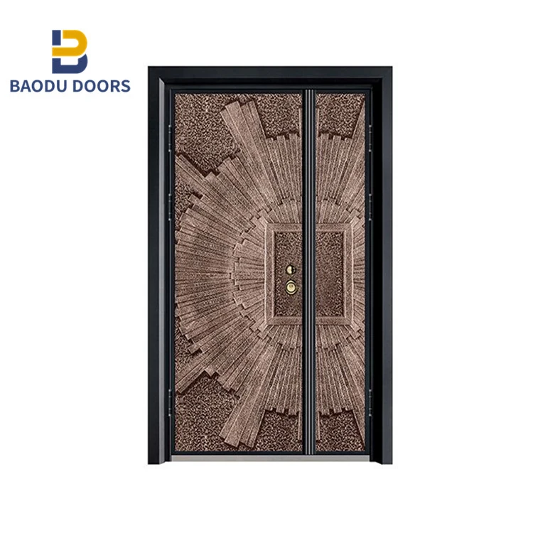 BOWDEU DOORS German security steeo doors for houses exterior Luxury design high quality security exterior steel door