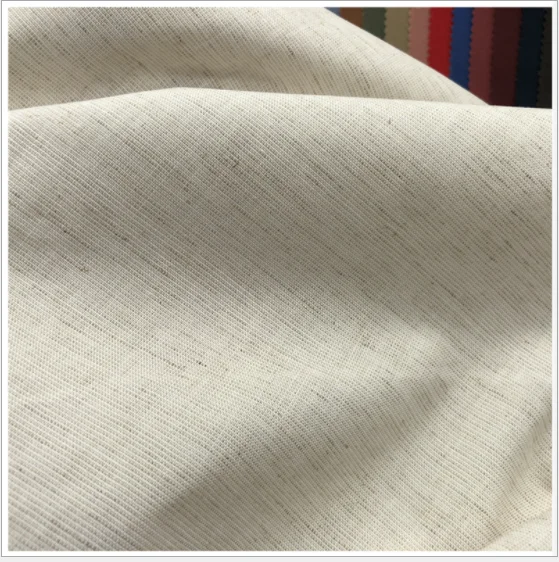 New plain flax rayon viscose blended polyester fibre shirt polyester linen fabric