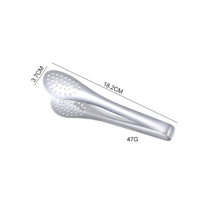 cheap giving away gift 201 Metal Candy Ice 7/9/12 inch bread tong stainless steel food clip