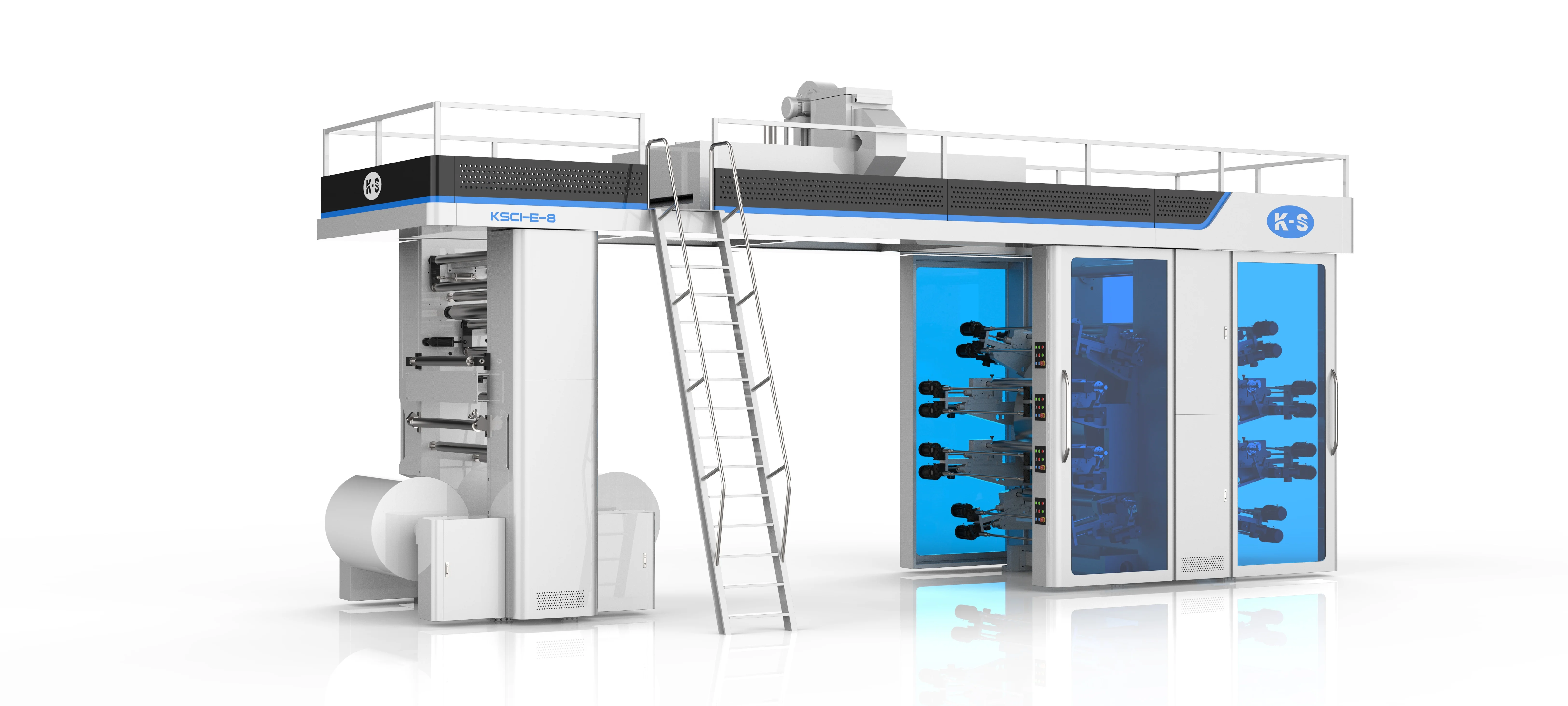 8 Color BOPP/PE/PP/Aluminum Foil Central Drum Type Flexographic/Flexo Printing Machine