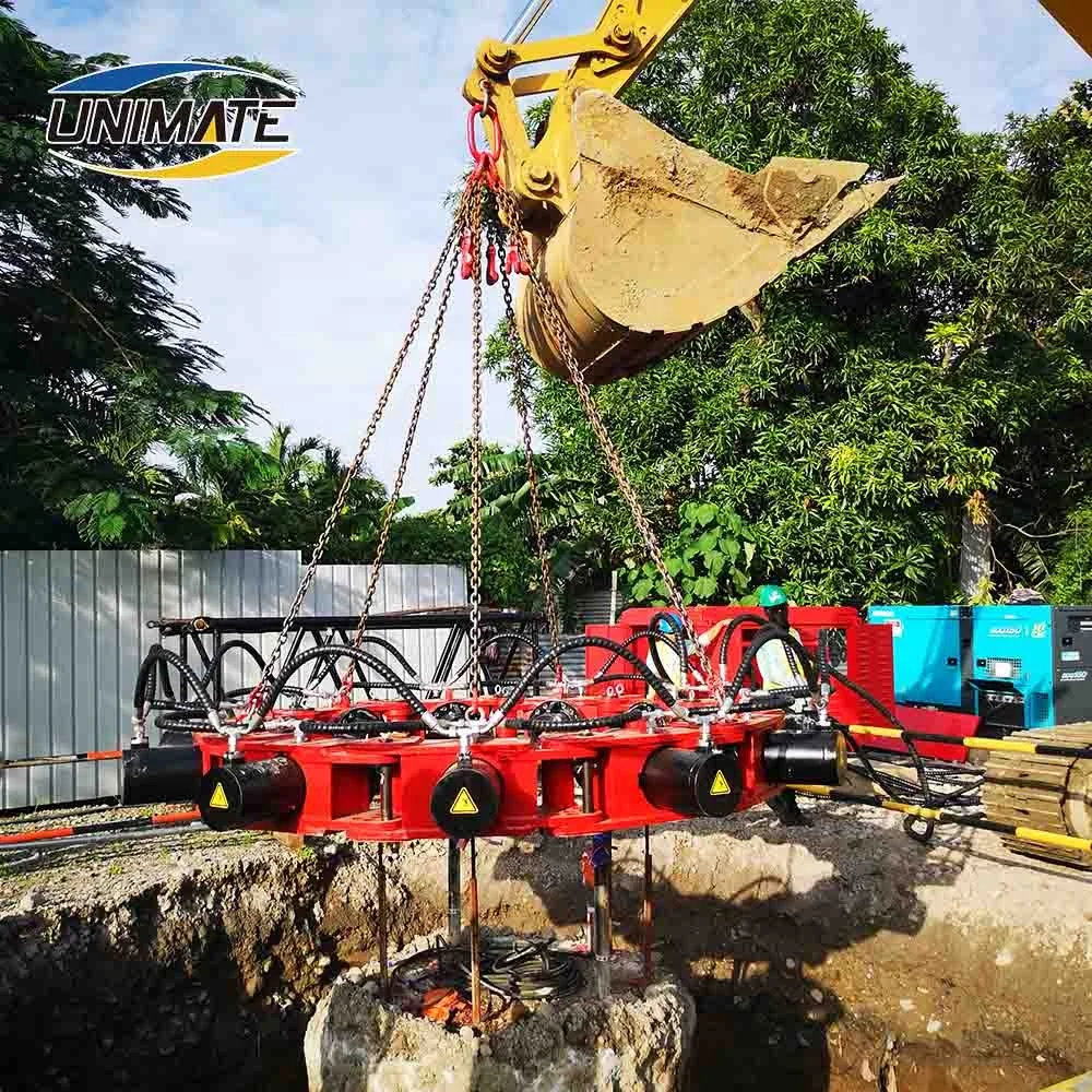 
hydraulic pile cutter, pile cutting machine, hydraulic pile breaker for excavator/crane 