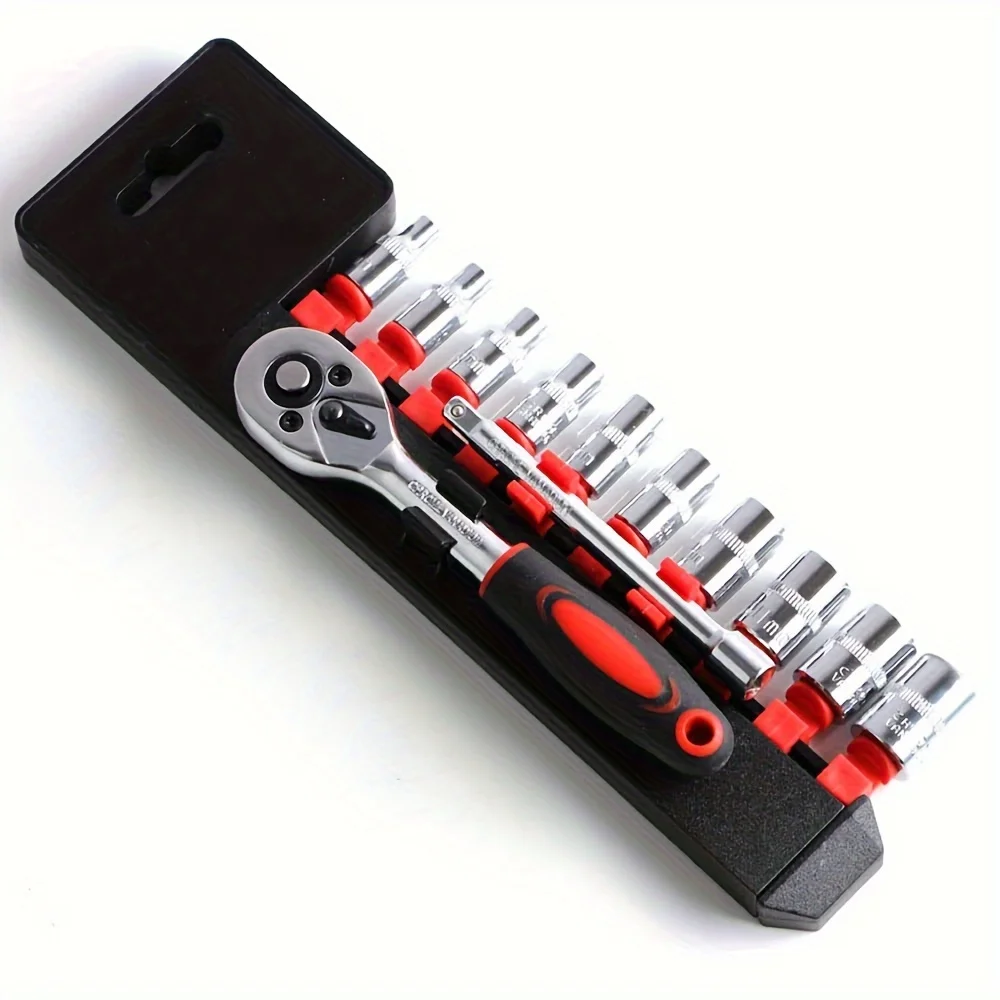 RT Tool 1/4 Chromium-Vanadium Steel Ratchet Sleeve Wrench 12-Piece Combination Set with 20v Voltage OEM Customizable