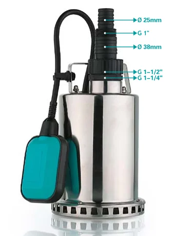 400w  0.54hp clean water pump stainless steel water submersible pump