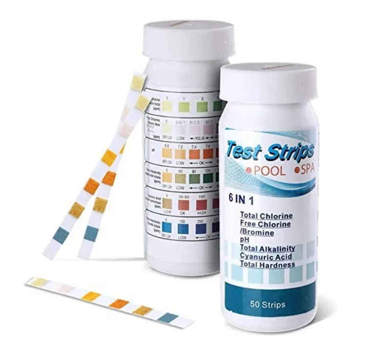 Best selling 6 in 1 water test strips for swimming pool test kit & spa test strips