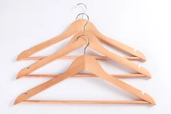 customized short hook wooden clothes hanger for all types of clothes type