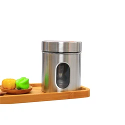 Sell high quality stainless steel sugar/spice shaker seasoning cans salt and pepper shakers herb spice condiment dispenser
