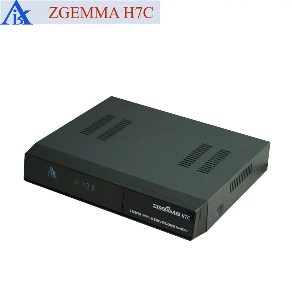 4k satellite tv receiver dvb s2x/s2 + twin dvb t2 / c zgemma h7c with CA&CI