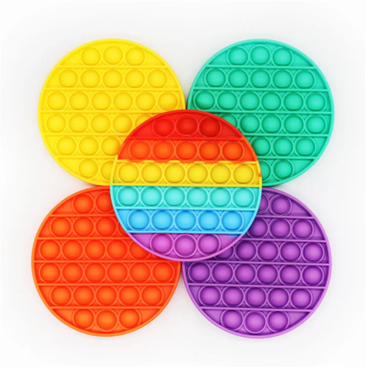 
Pop Bubble Push It Sensory Fidget Toy, Anti-Anxiety Stress Reliever Autism Special Needs Squeeze Silicone Crafts for Aults Kids 