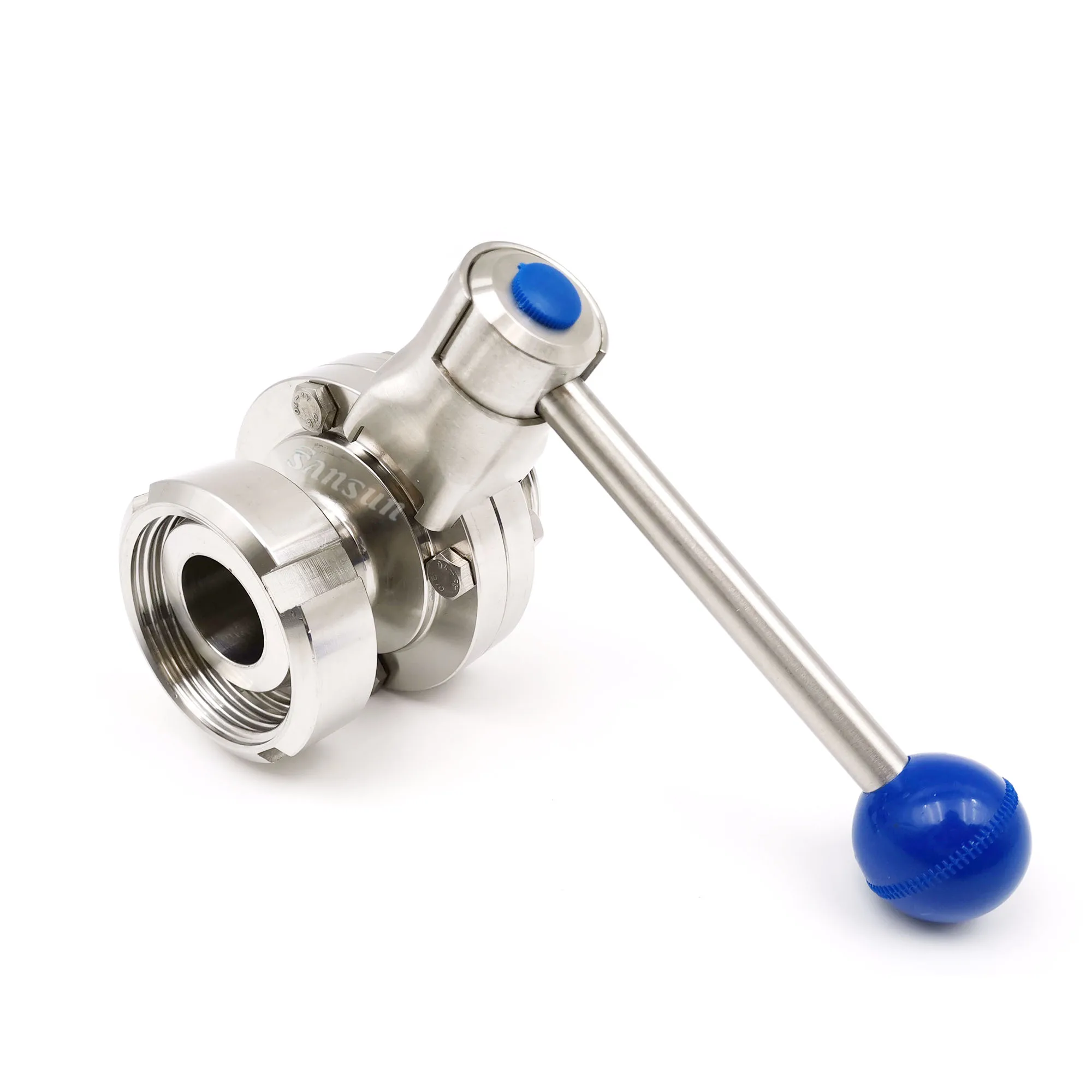 DIN INOX 304 Male Nut Butterfly Valve