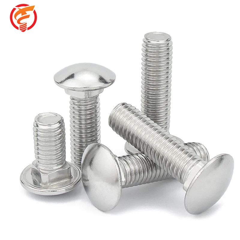 Factory spot wholesale DIN603 304 316 stainless steel carriage bolts