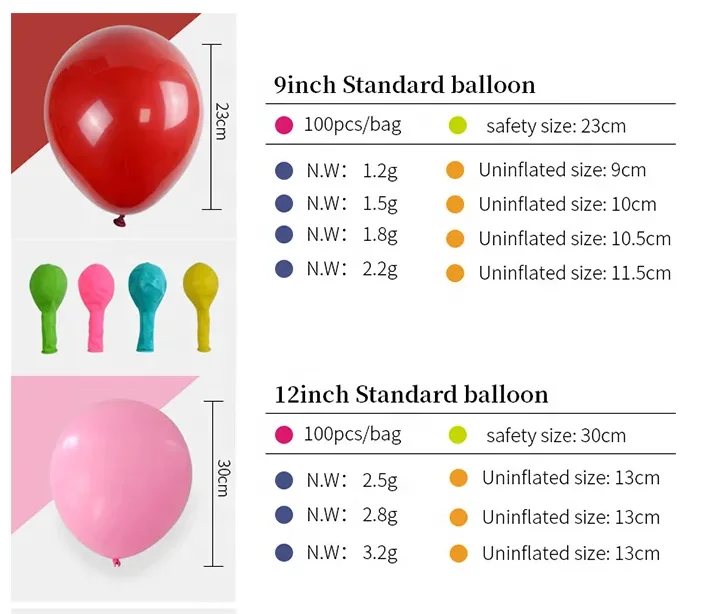 2024 hot sale  latex  balloon 1.5g magic ballon 1.8g magic balon 10 inch latex balloons balloons latex for party