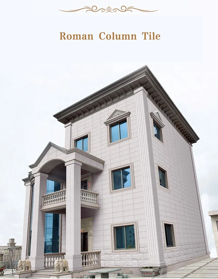 Outdoor Building Material Decorative White Marble Roman Pillar Stone Dreek Column