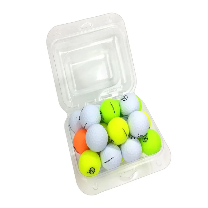 Custom transparent plastic clamshell packaging for 24 golf balls de