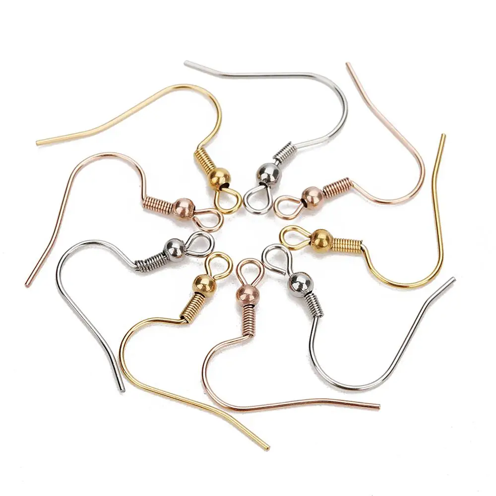 Wholesale gold plated earring findings high quality earring findings jewelry making earrings hooks findings
