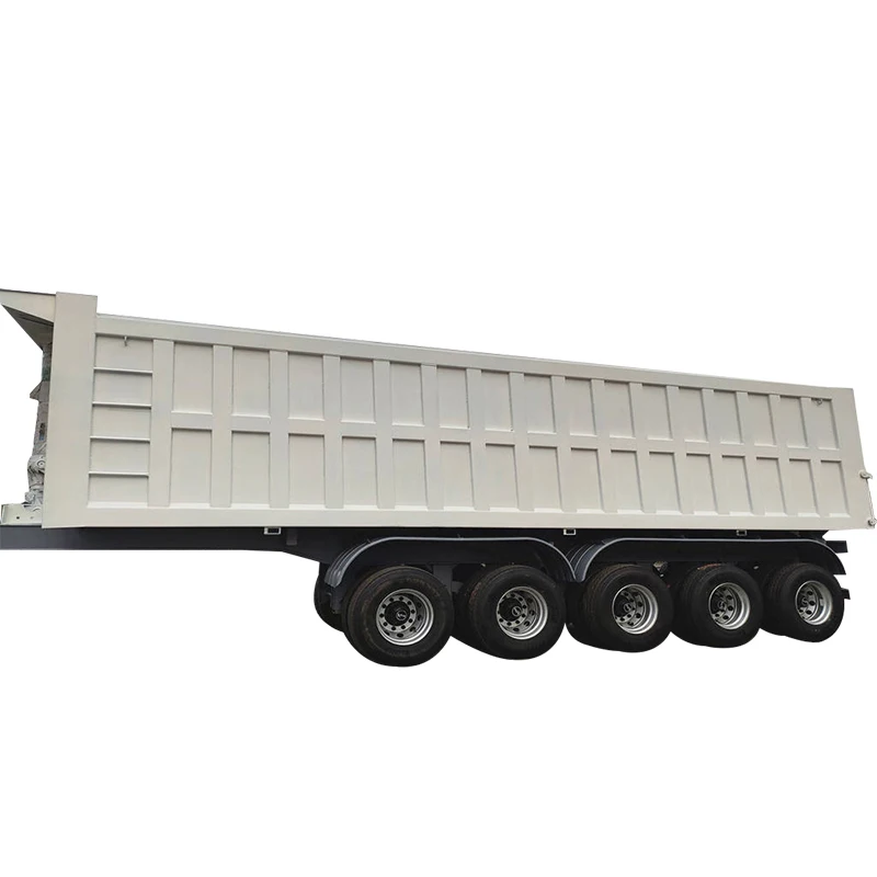 Transport Heavy Vehicles Good Quality Heavy Load 3 Axle Rear Dump Truck Trailer
