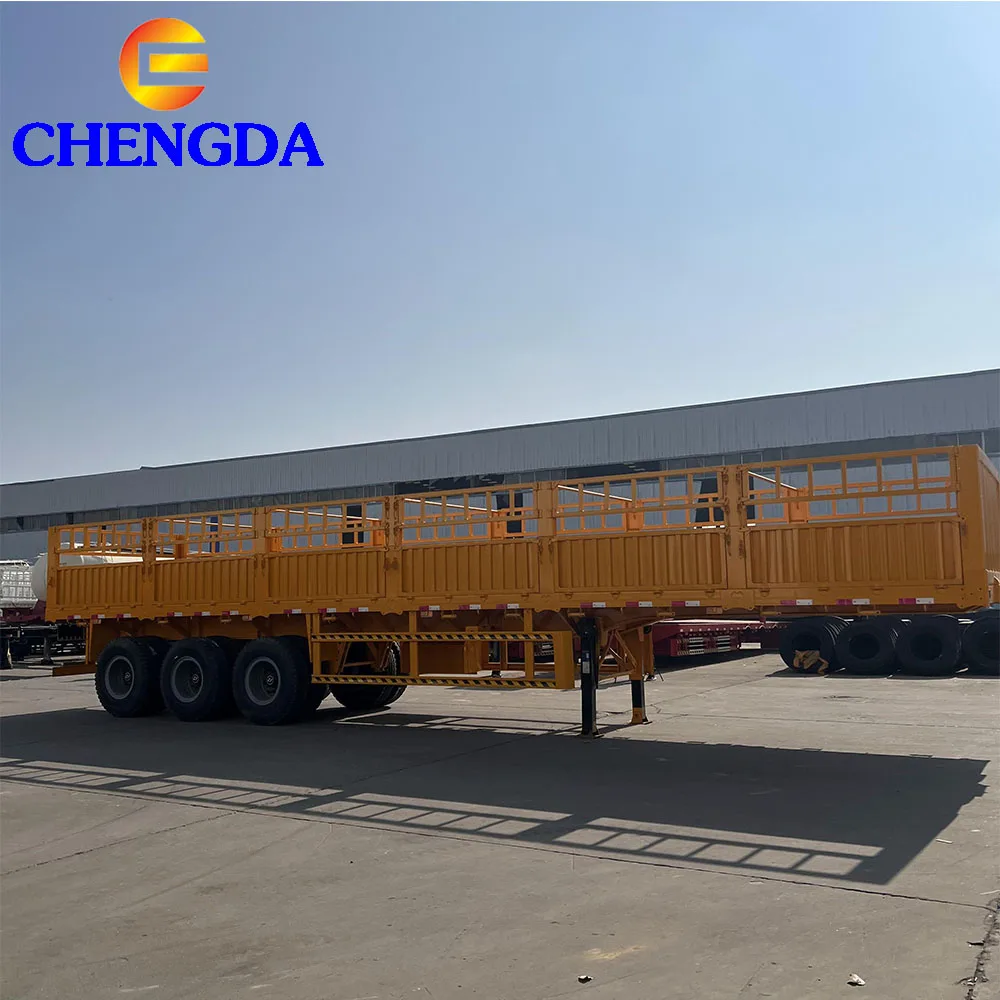 New 3 Axles Heavy Duty 40t 60ton Corgo Fence Trailer