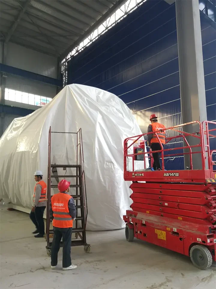 Cheap Price Large Equipment Packaging Air Film Ice Rink Inflatable Membrane Structure Building