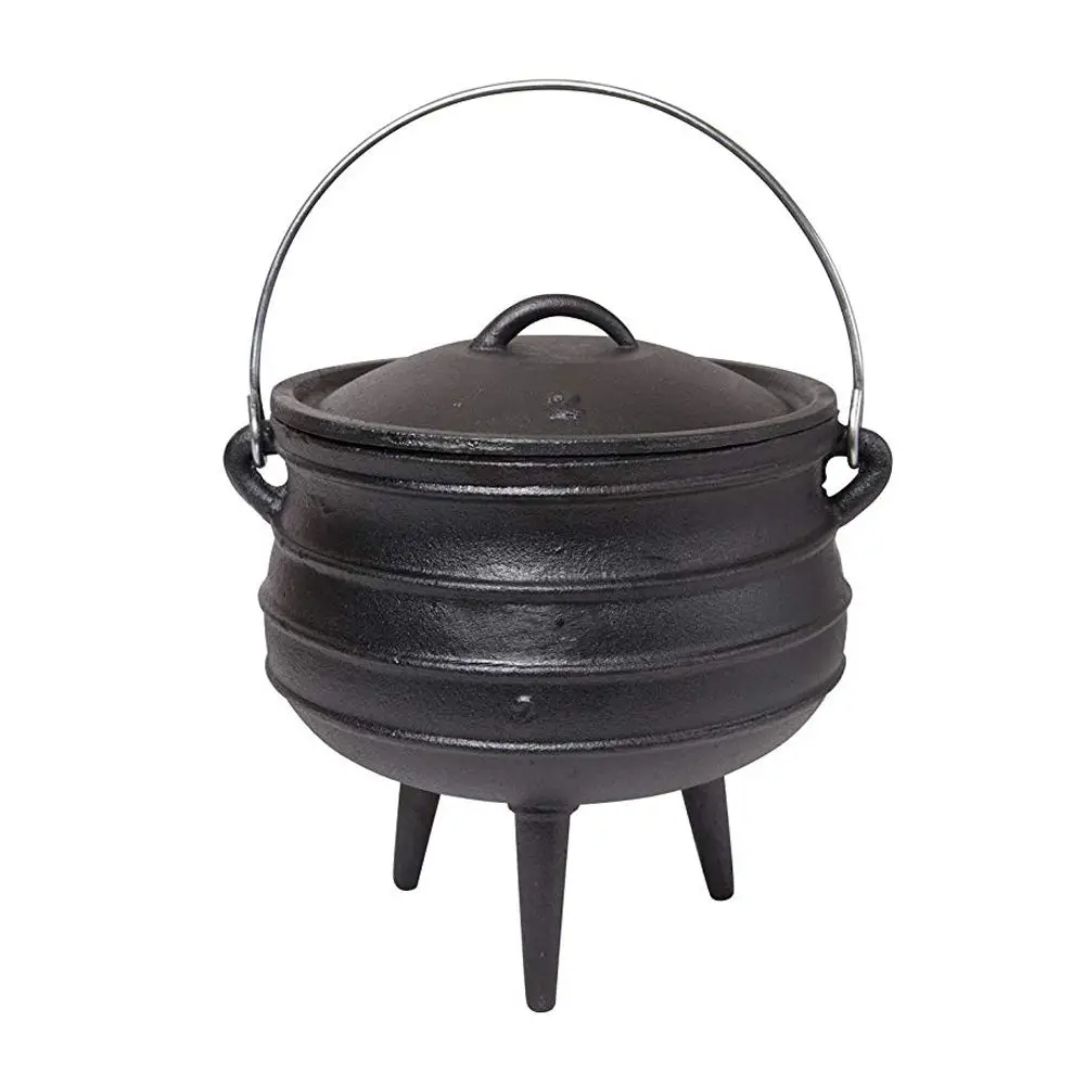 Southafrica Outdoor Campfire Cast Iron Cauldron Pot