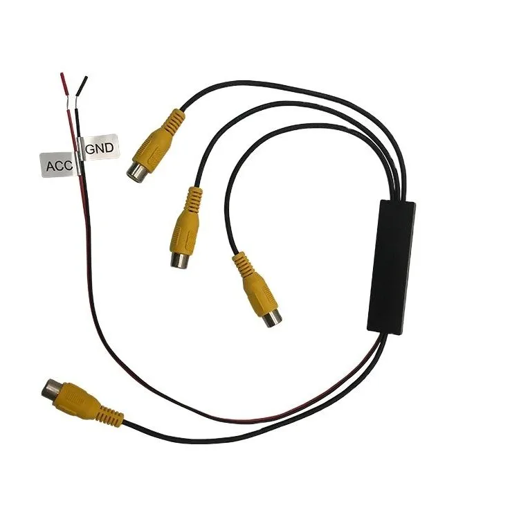 Car AV video three-way TV quality multi-functional controller shared video line 1 in 3 out