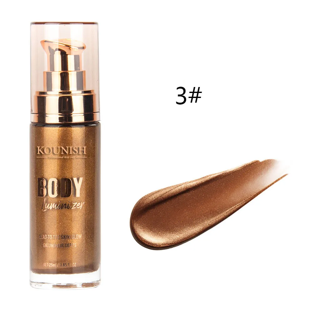 Kounish Private Label Shimmer Oil For Body And Face Highlighter Spray Makeup Wholesale Body Luminizer