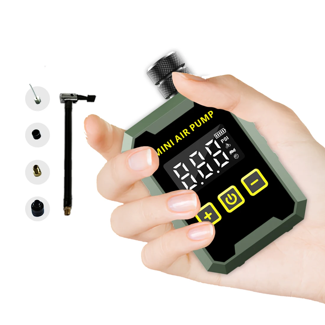 Tiny Bike Air Pump Electric Mini Tire Inflator Portable Air Compressor 150 PSI Tires Inflatable for Bike,Motorbike,Balls