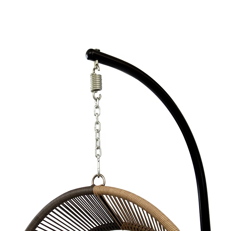 Modern Portable Wicker Garden Patio Furniture Outdoor Porch Rattan Swing Hanging Egg Chair with Stand