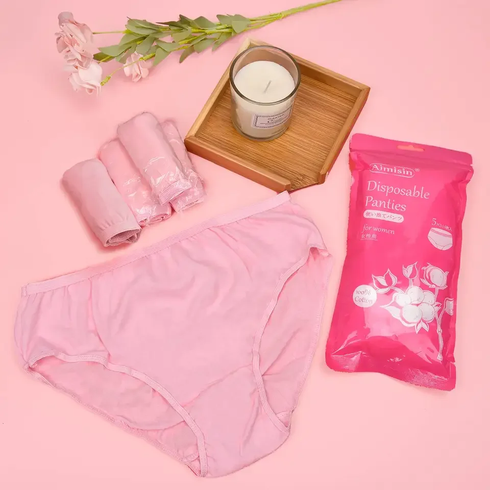 Custom Logo Design Breathable Comfortable Disposable Menstrual Period Underwear Panties