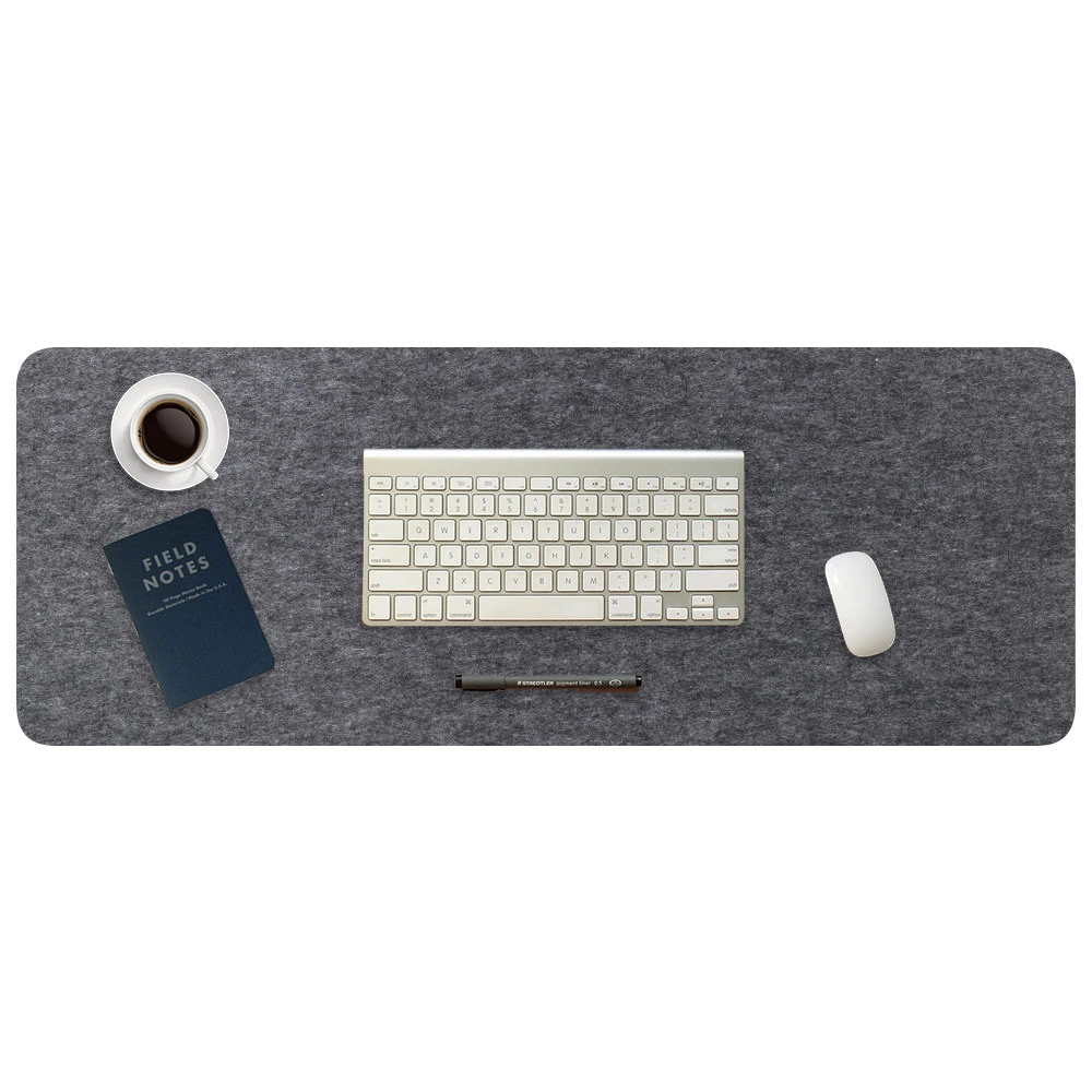 Products Samples Wool Free Felt Laptop Pad Mouse Pad Protector Felt Desk Mat Keyboard Pad Customized Logo