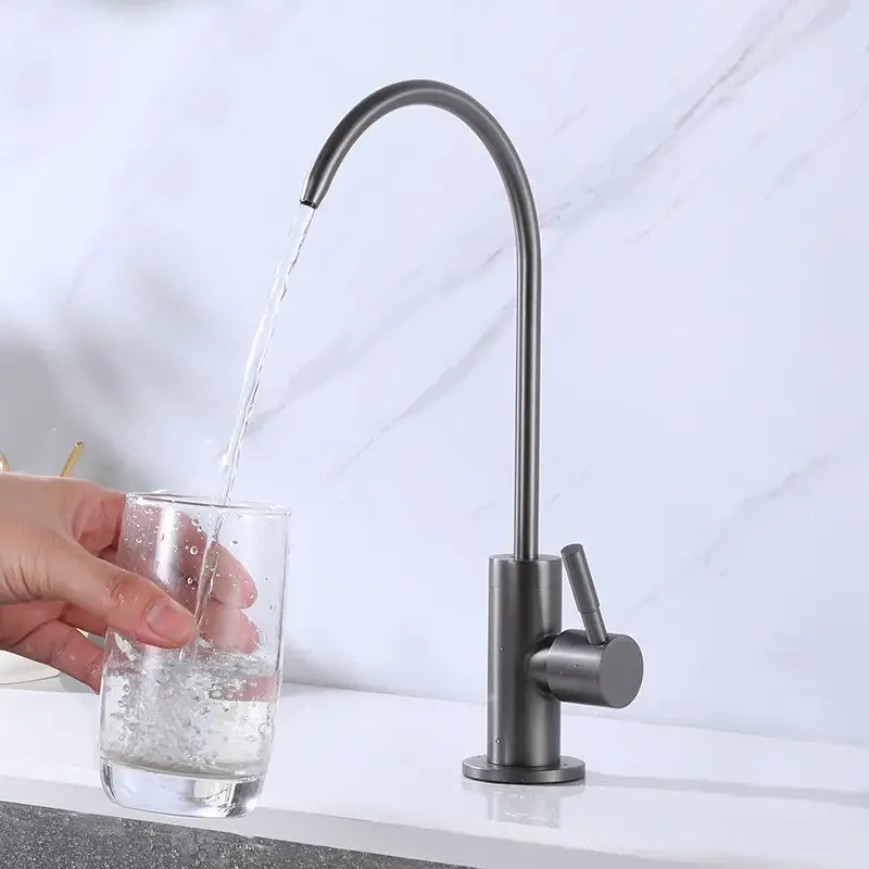 Kaiping Factory Wholesale Kitchen Stainless Steel SS304 Drinking Water Faucet Water Filter Purifier Faucet Tap