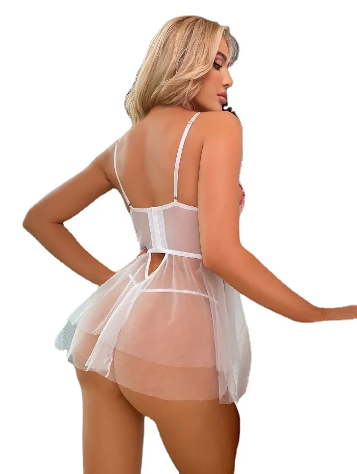 Crotchless plus size Sexy Lingerie Women Erotic Lingerie Hot Sex Products Sexy Costumes Underwear Slips Intimates Bodysocks