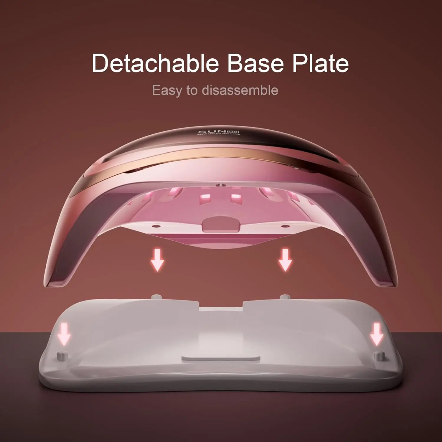 248W UV LED Nails Dryer Automatic Sensor 4 Timers Gel Nail Polish Fast Curing UV Lamp