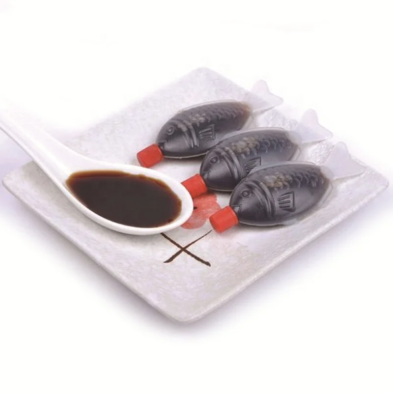 Wholesale custom Sushi ingredients vinegar/wasabi/ginger slices/soy sauce packaging