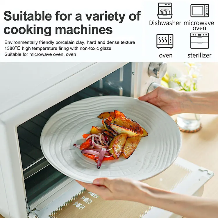 Wholesale Price Ceramics White Dinnerware Set Restaurant Hotel High Quality Tableware Sets Crockery Porcelain Dinner Sets